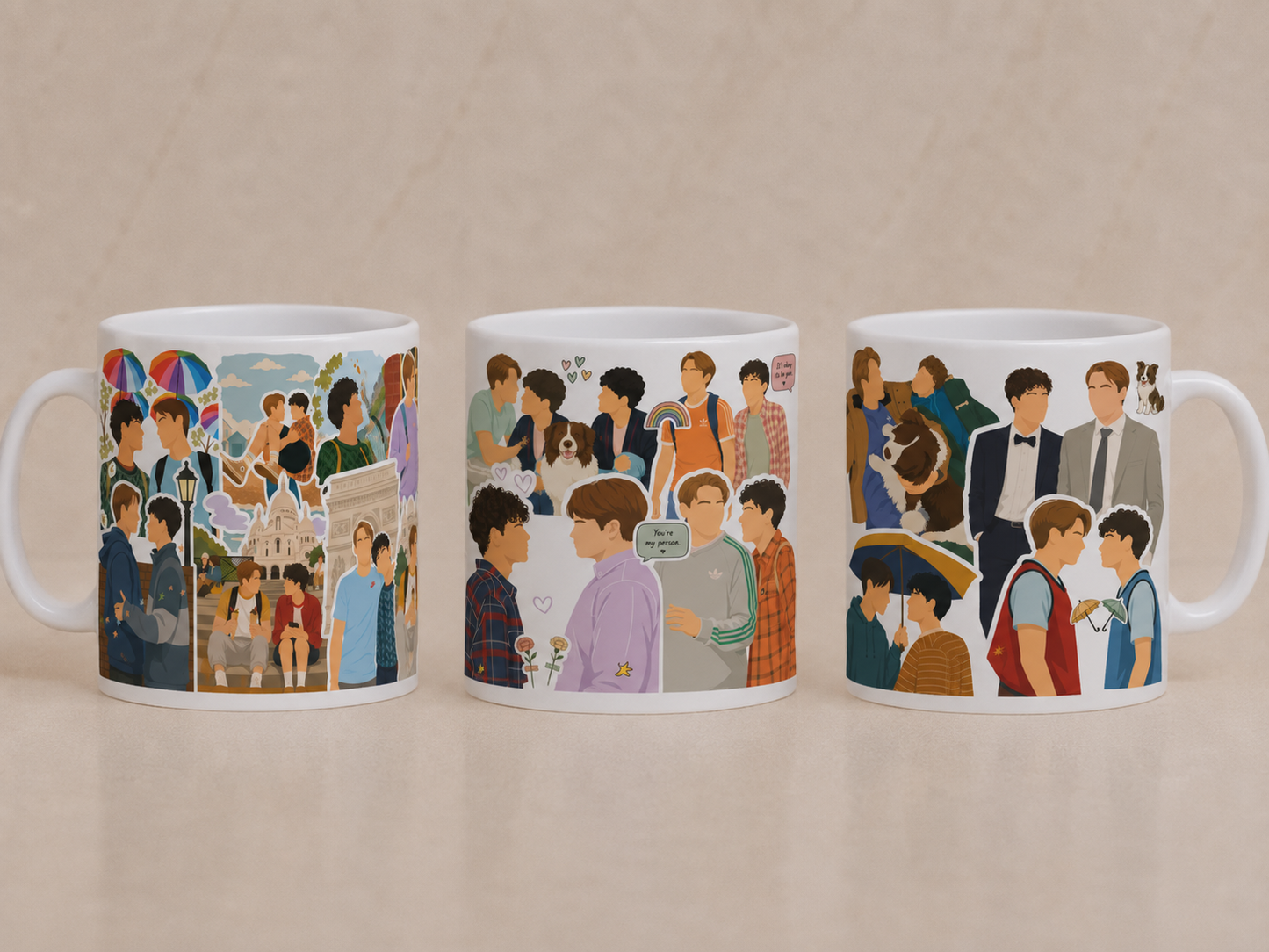 Ceramic Mug 330 ml - Heartstopper Inspired