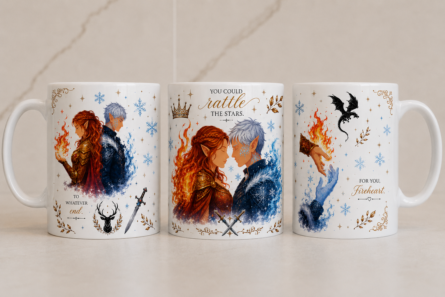 Becher inspiriert vom Glasthron – ein Geschenk für eine Bücherliebhaberin
