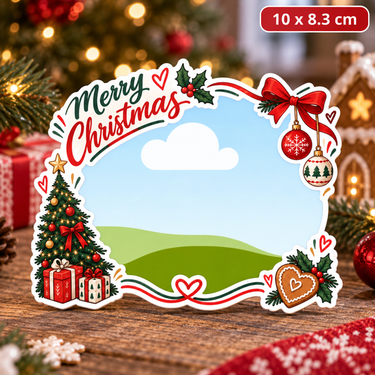 Personalizowany magnes ze zdjęciem na Boże Narodzenie – Christmas Photo Magnet