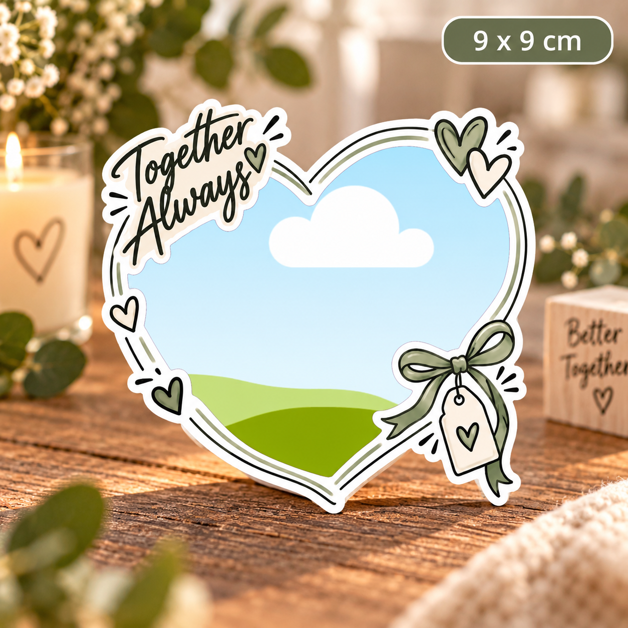 Personalizowany magnes ze zdjęciem Together Always