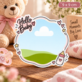 Magnetischer Fotorahmen – Hello Baby