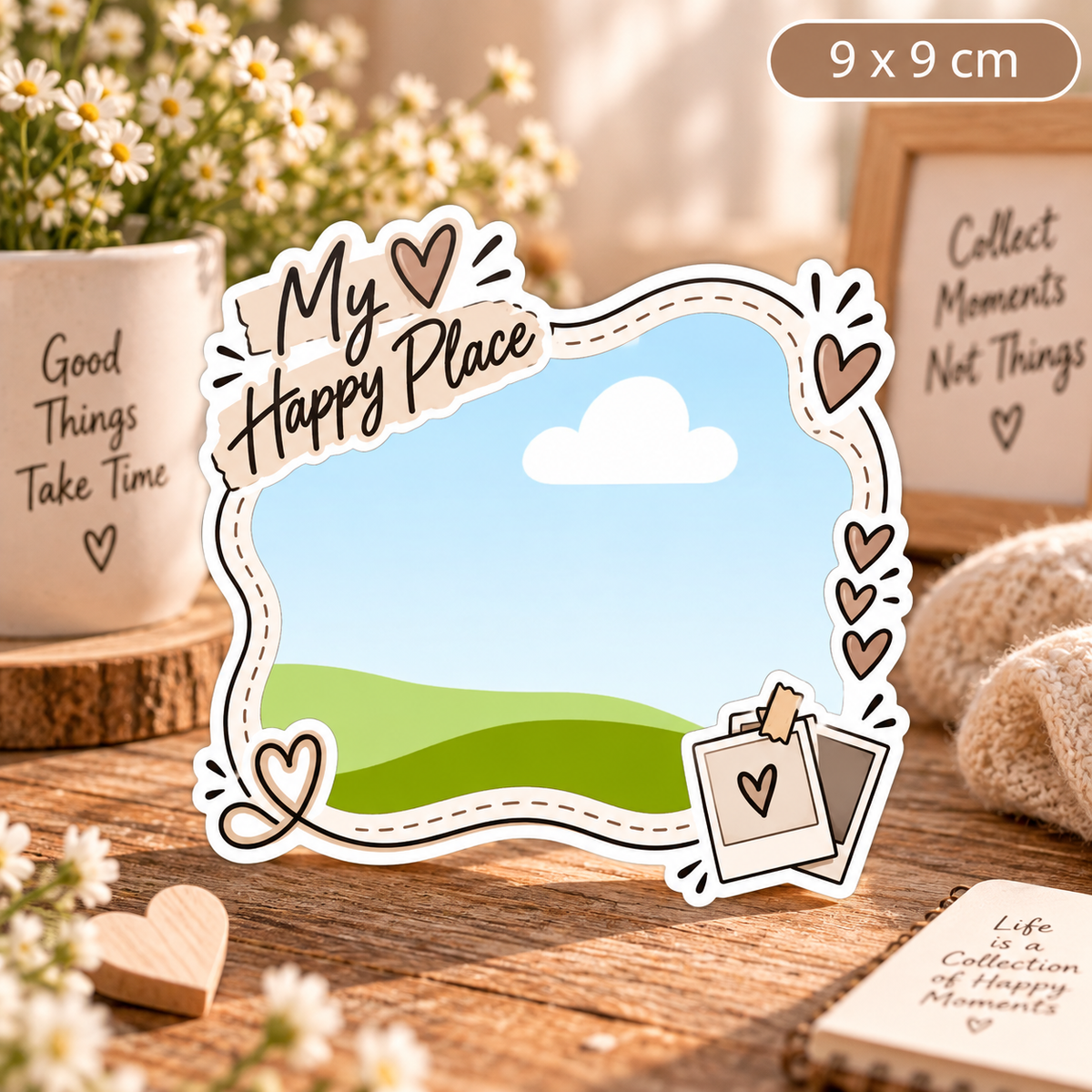 Ramka magnetyczna ze zdjęciem – My Happy Place