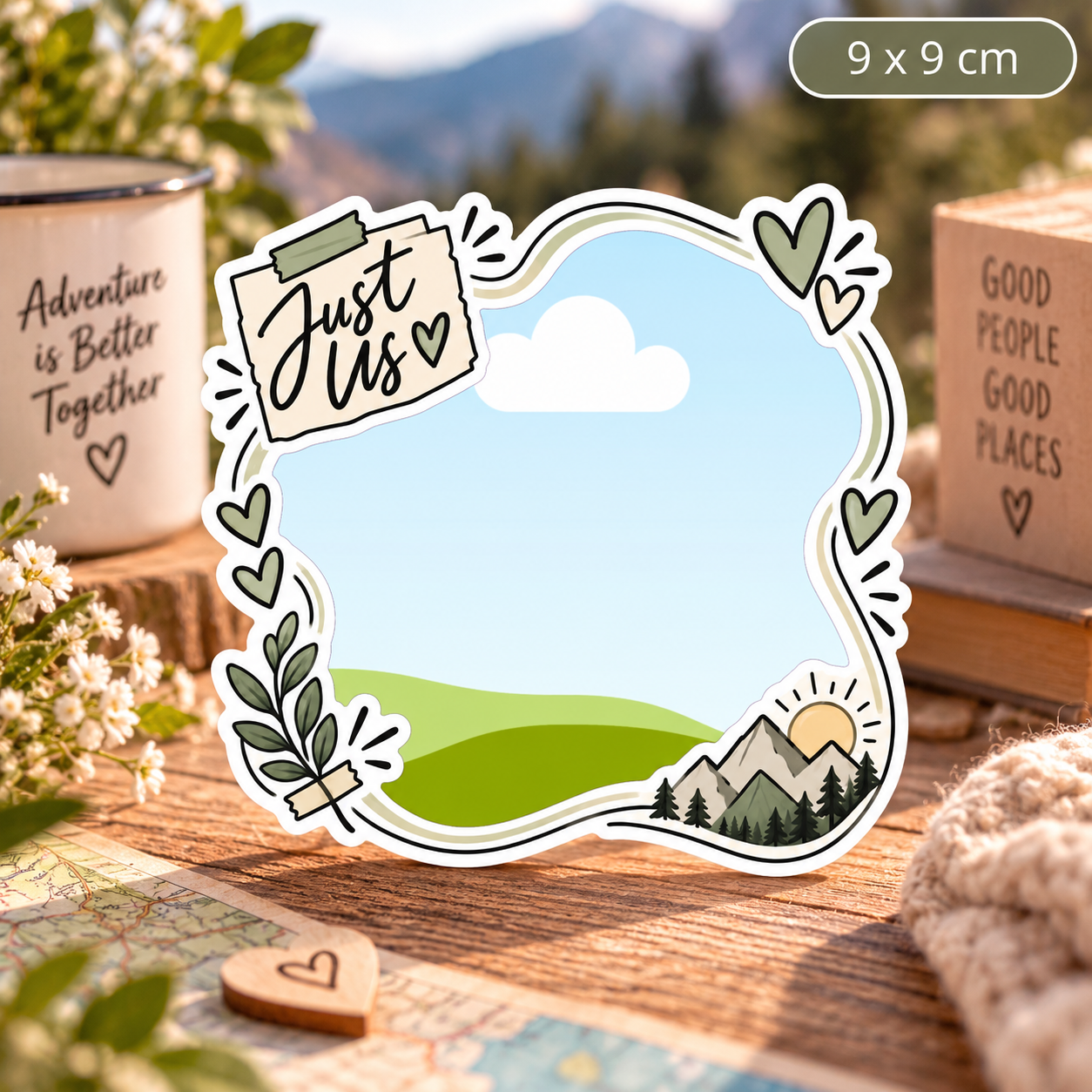 Personalizowany magnes ze zdjęciem Just Us