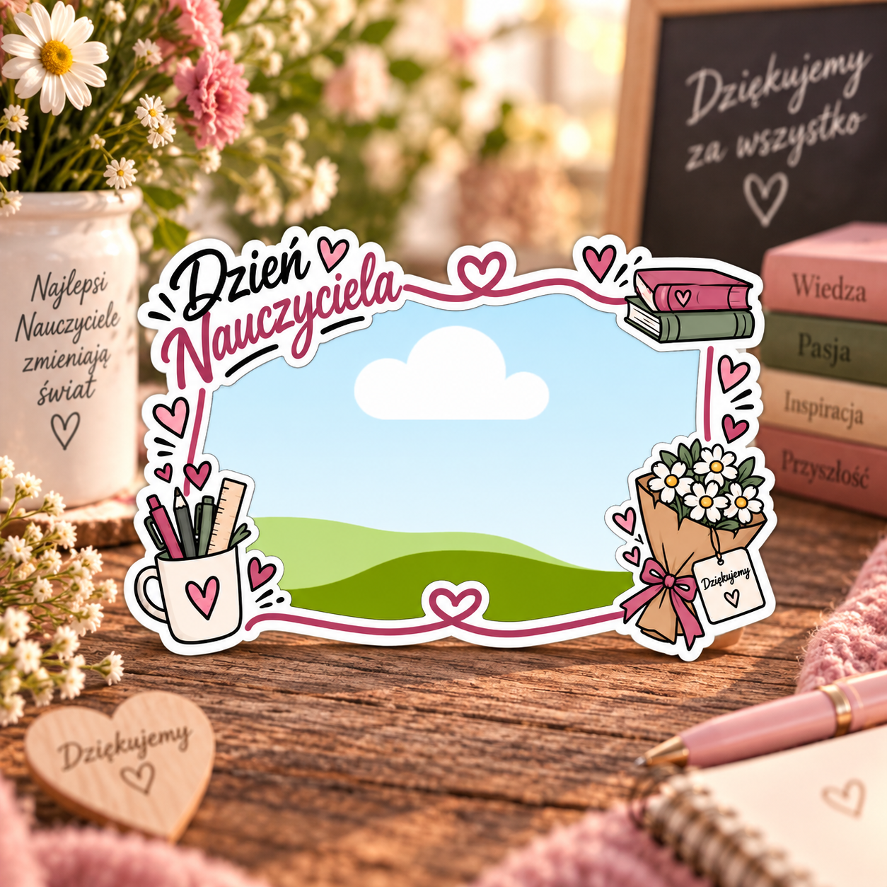 Personalizowany magnes ze zdjęciem Dzień Nauczyciela