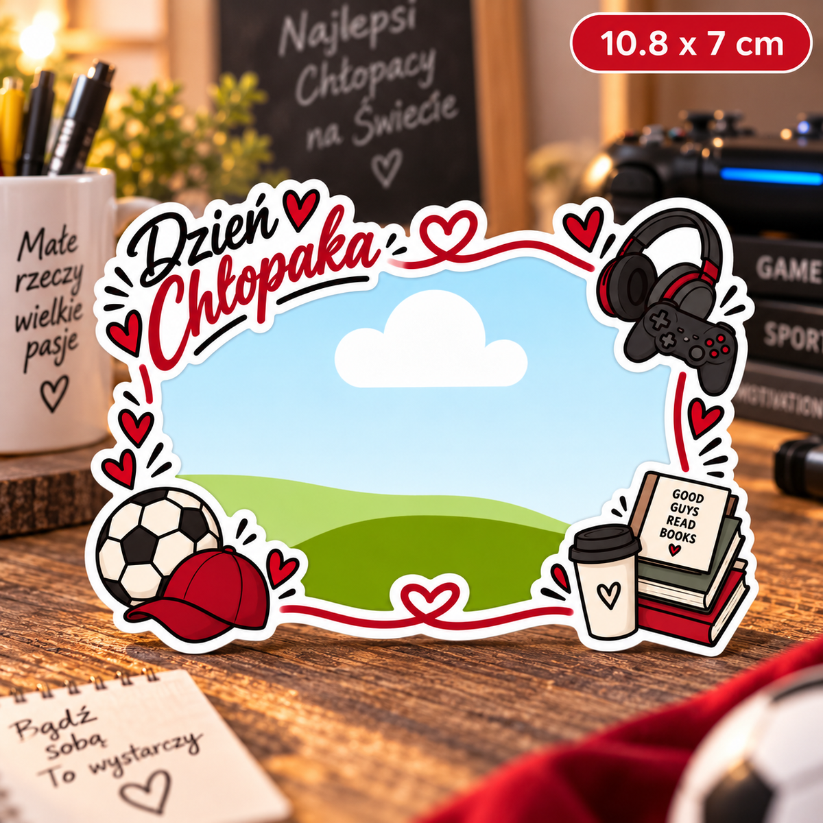 Personalizowany magnes ze zdjęciem Dzień Chłopaka / Boyfriend Gift