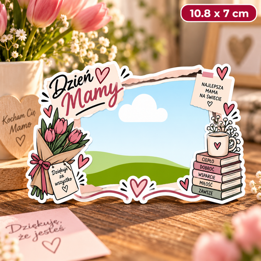 Personalizowany magnes ze zdjęciem Dzień Mamy / Mother's Day