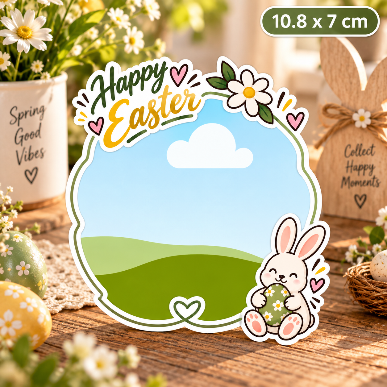 Personalizowany magnes ze zdjęciem Wielkanoc / Easter