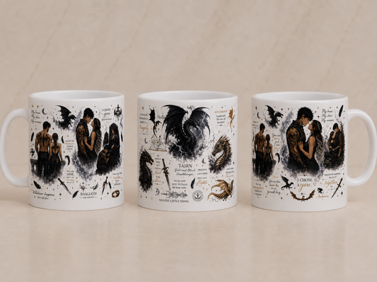 Ceramic Mug 330 ml - Fourth Wing Inspired