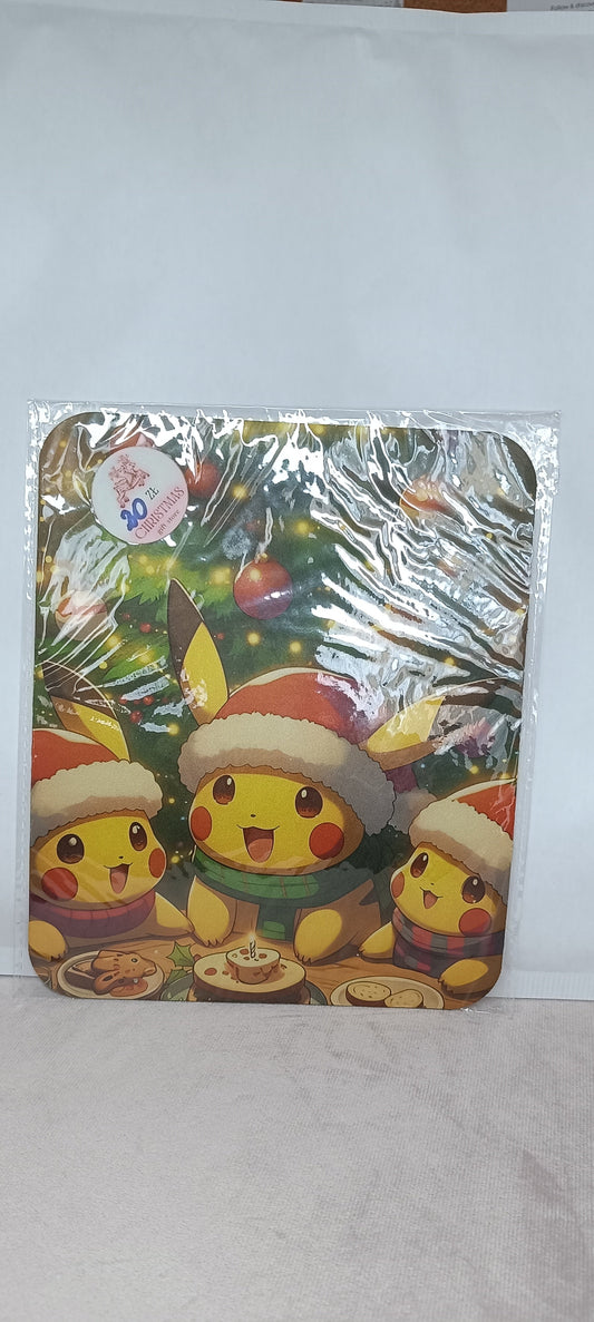 Pikachu Pokémon Christmas Mouse Pad | 22 × 18 cm | Last piece available