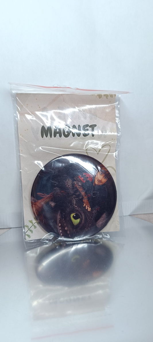 How to Train Your Dragon 58mm magnet | Fan-made pin | OUTLET