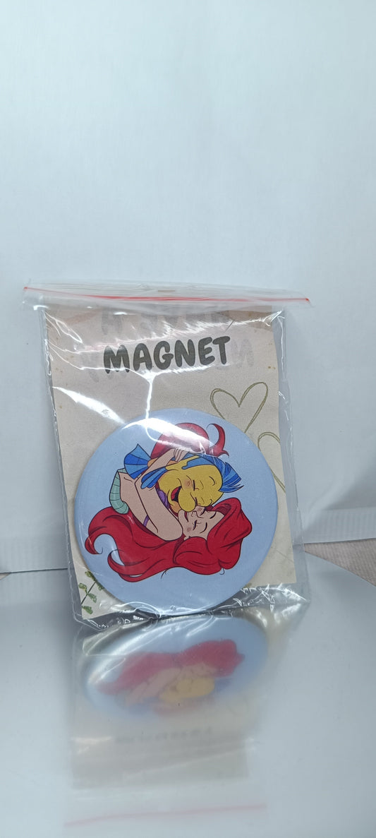 Magnet Little Mermaid 58 mm | Fan-made pin | OUTLET