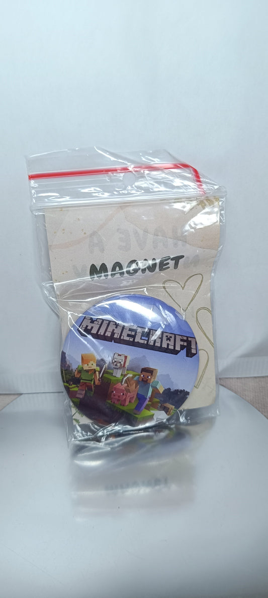 Minecraft magnet 58 mm | Fan-made pin | OUTLET