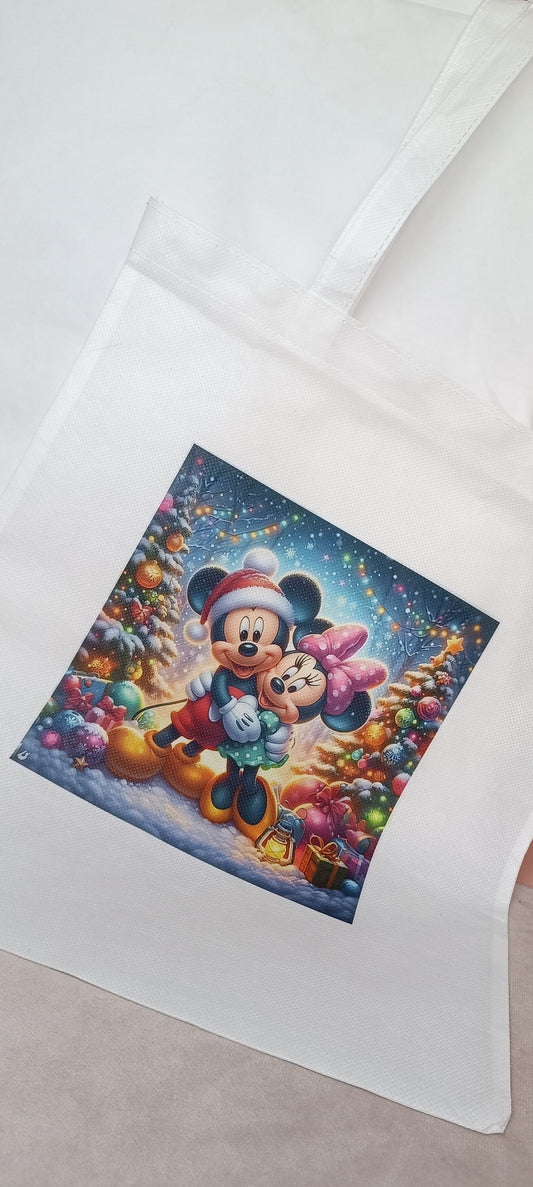 Mickey and Minnie Christmas Tote Bag | Shopping Bag | Last piece