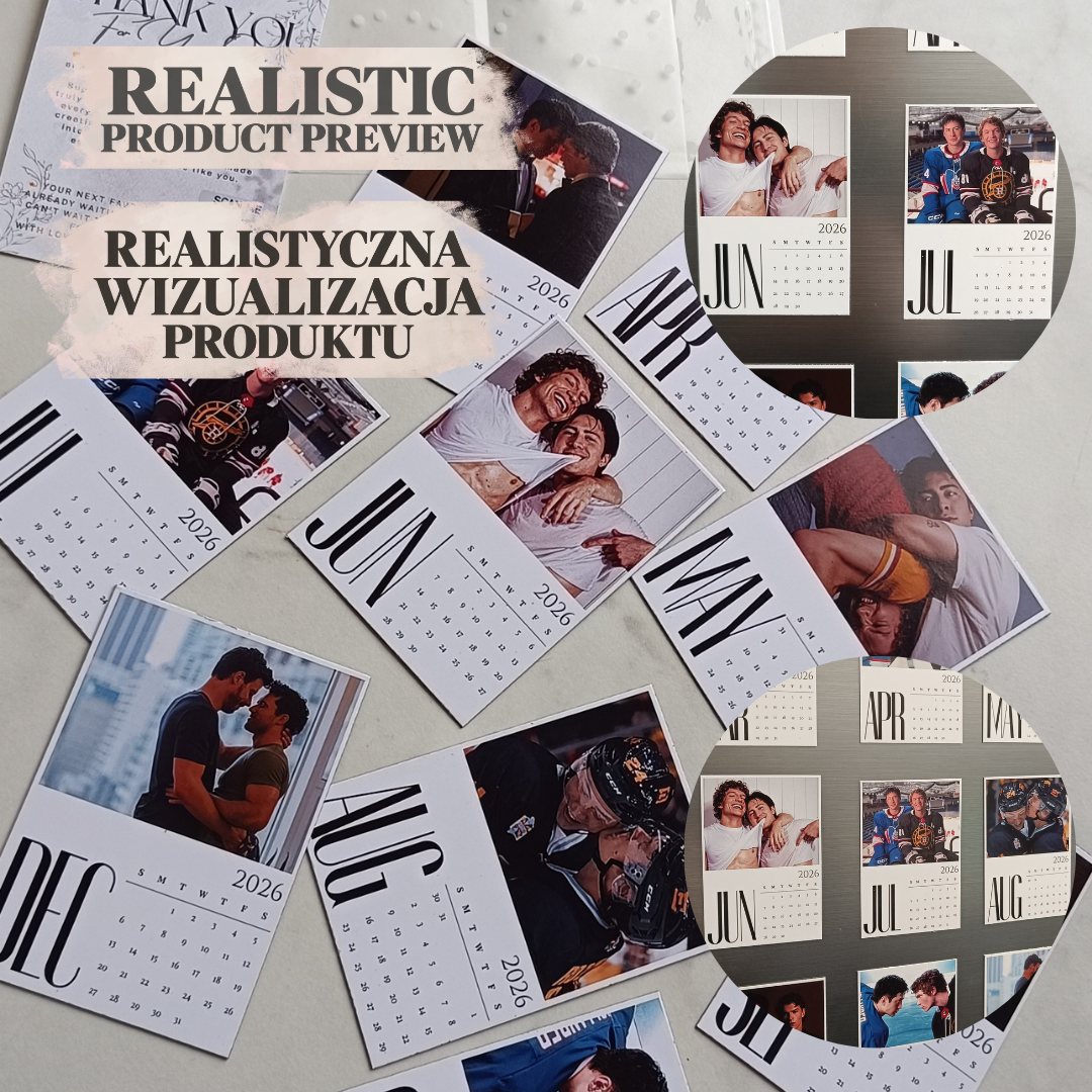 Kalendarz magnetyczny 2027 – Off Campus, Dean, Logan, Garrett