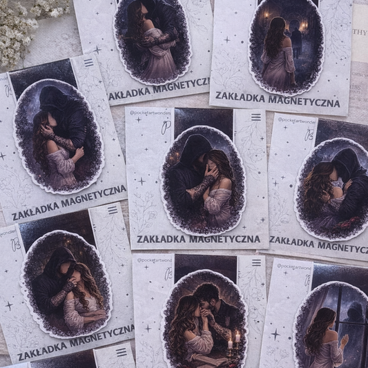 Magnetyczna zakładka do książki – dark romance, mroczny klimat, bookish aesthetic inspirowana Hunting Adeline