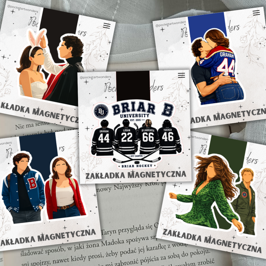 Magnetische Lesezeichen für das Buch Off Campus – Hockey-Romance und BookTok-Ästhetik