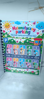 Matematyka 4+ – Książeczka interaktywna na rzepy A4 | Nauka liczenia, dodawania i odejmowania