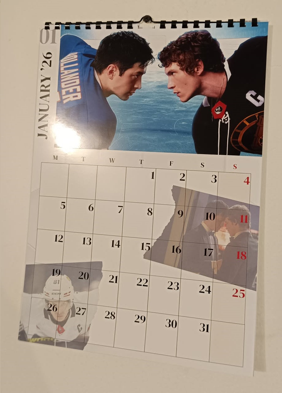 Kalendarz ścienny 2026 inspirowany Heated Riverly – A3, autorski projekt fan-made