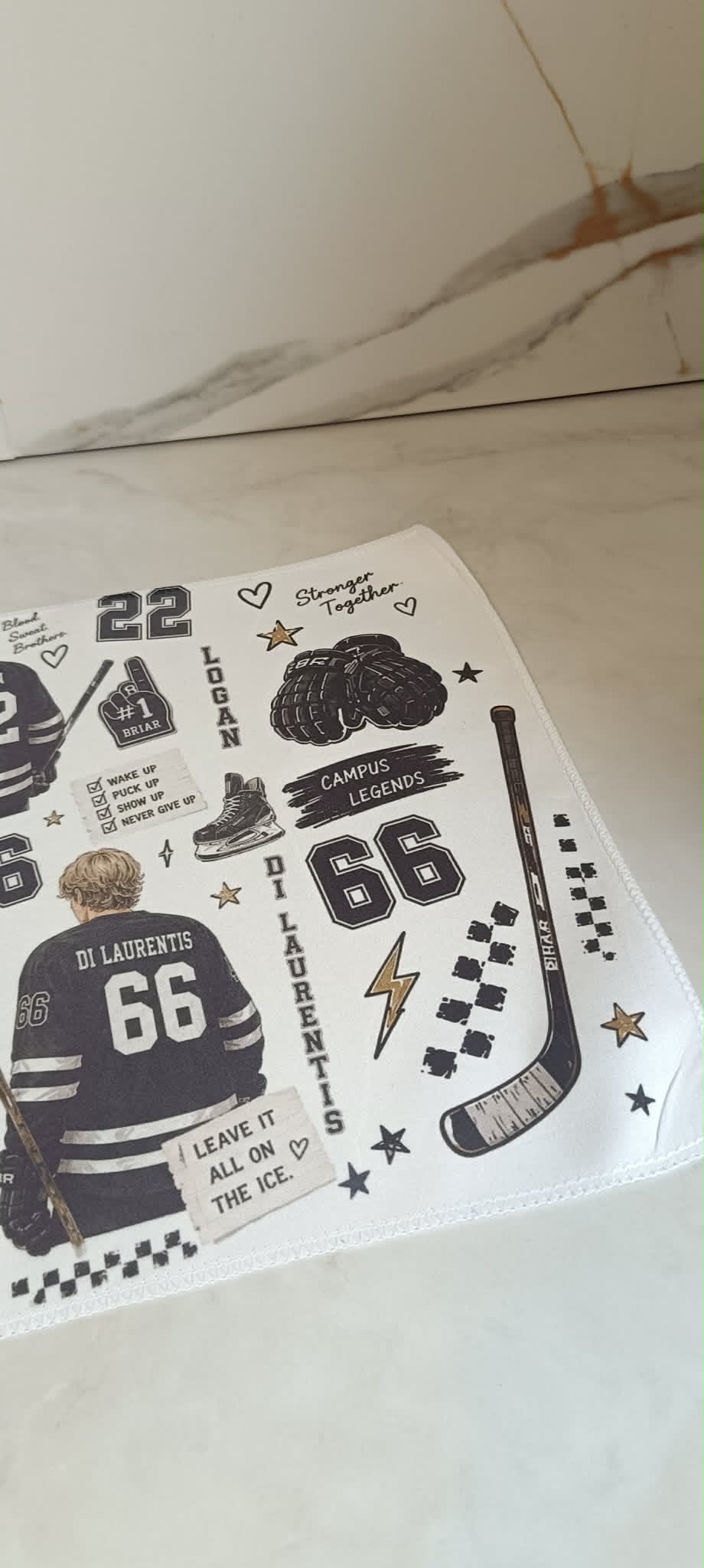 Briar University Inspired Towel – Hockey Romance Aesthetic – Off Campus Inspired