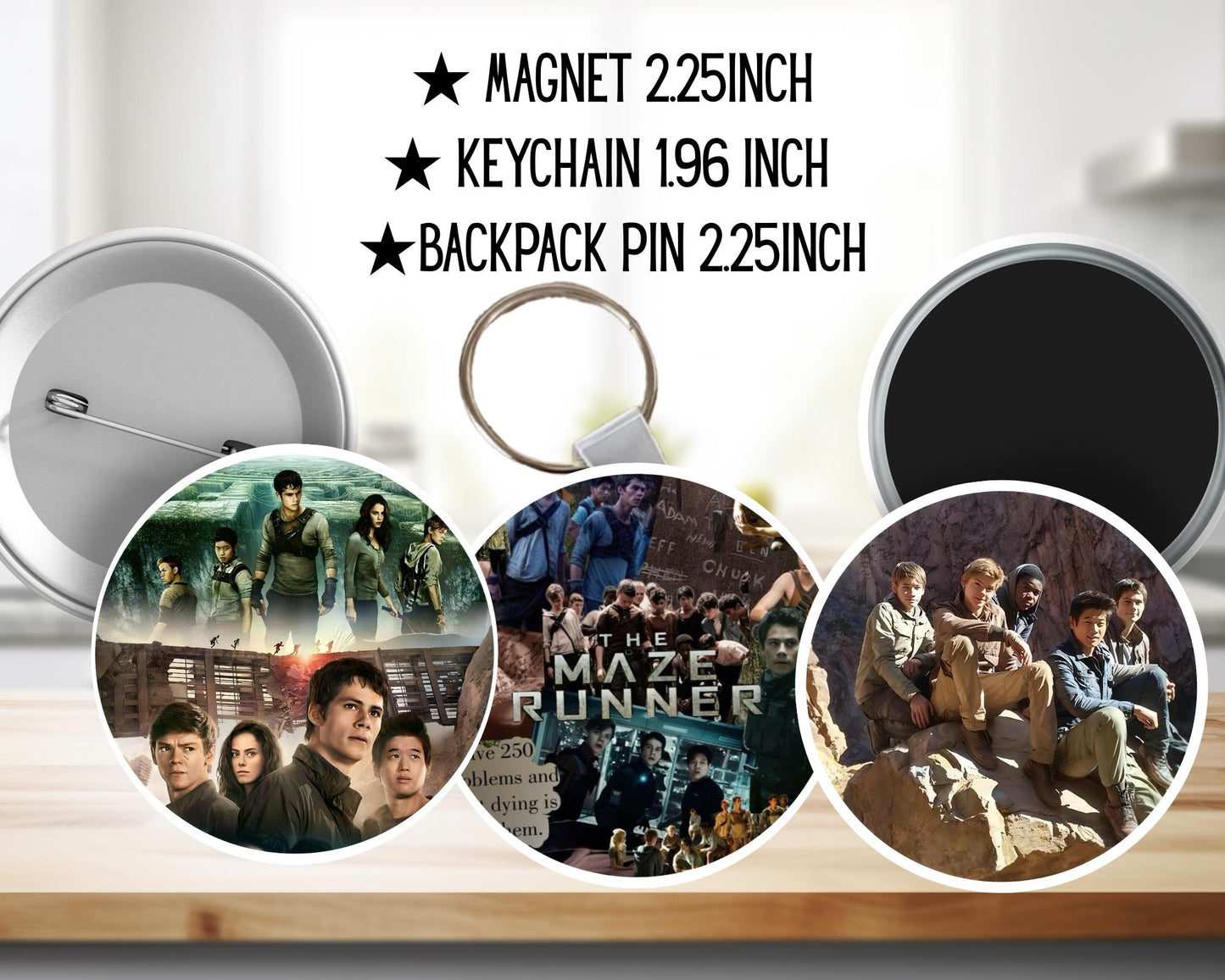 The Maze Runner | Backpack pin | Magnet | Keychain