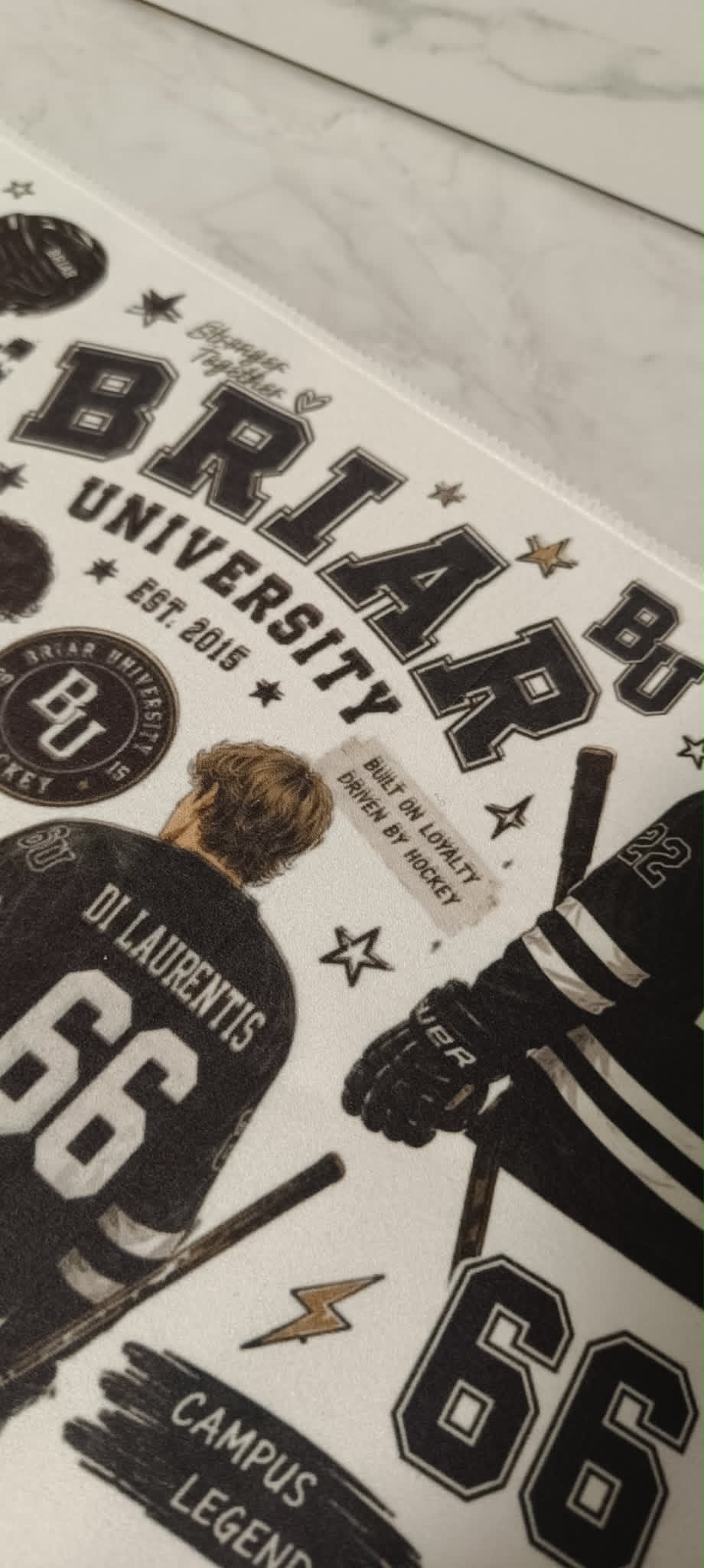 Off Campus Inspired sports towel - sample/prototype 🏒✨ (1 piece)