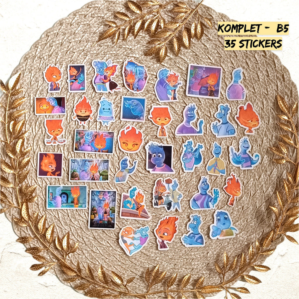 Elemental Inspired Sticker Pack | Ember & Wade Fan Art Vinyl Stickers