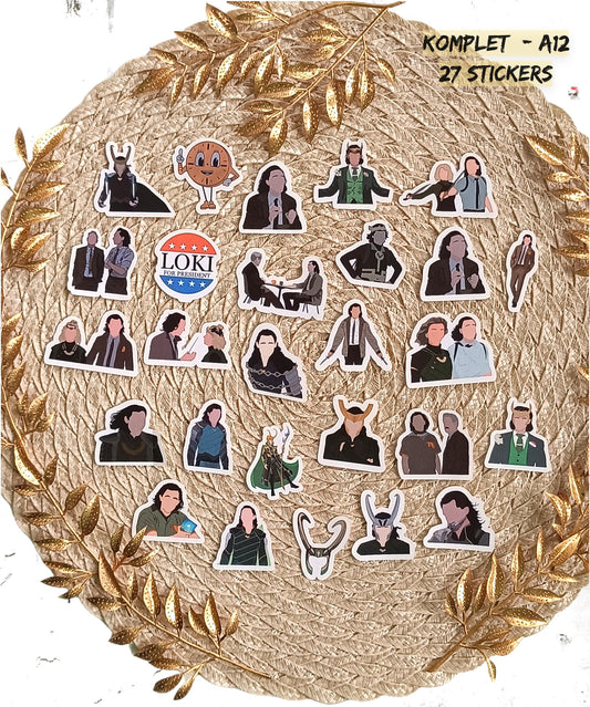 Zestaw naklejek Loki / Loki – Asgard, Avengers