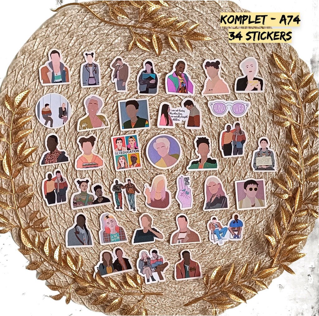 Sex Education, Otis Milburn, Jean Milburn, Maeve Wiley, Eric Effiong, Aimee Gibbs, netflixseries | STICKERS