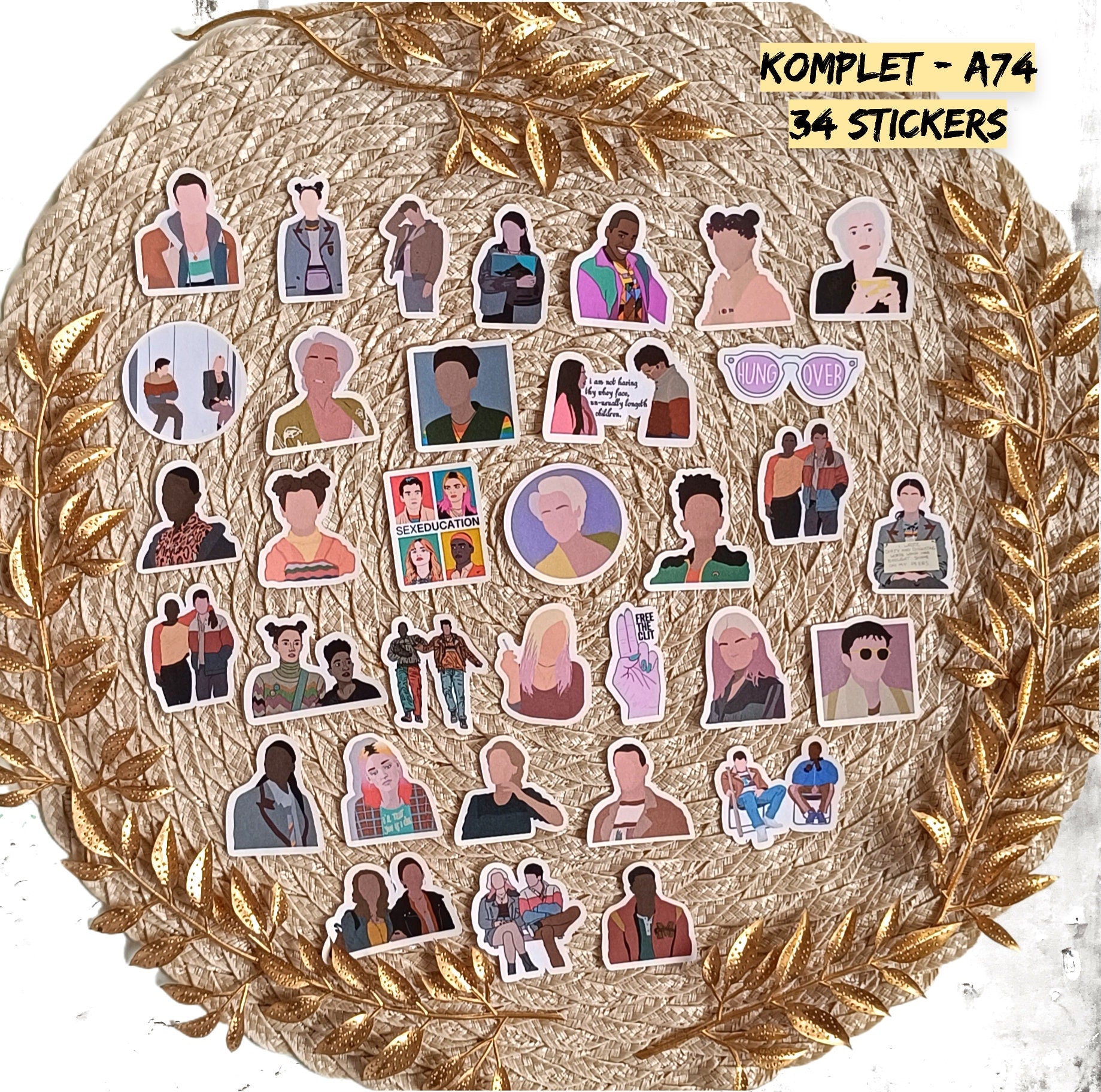 Sex Education, Otis Milburn, Jean Milburn, Maeve Wiley, Eric Effiong, Aimee Gibbs, netflixseries | STICKERS