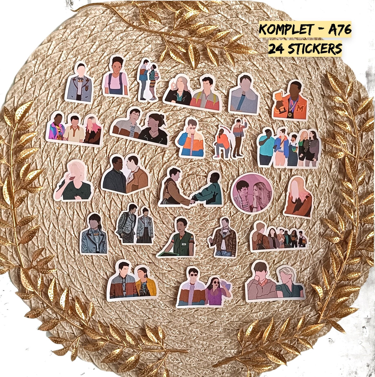 Zestaw naklejek Sex Education / Sex Education – Otis Milburn i Maeve Wiley