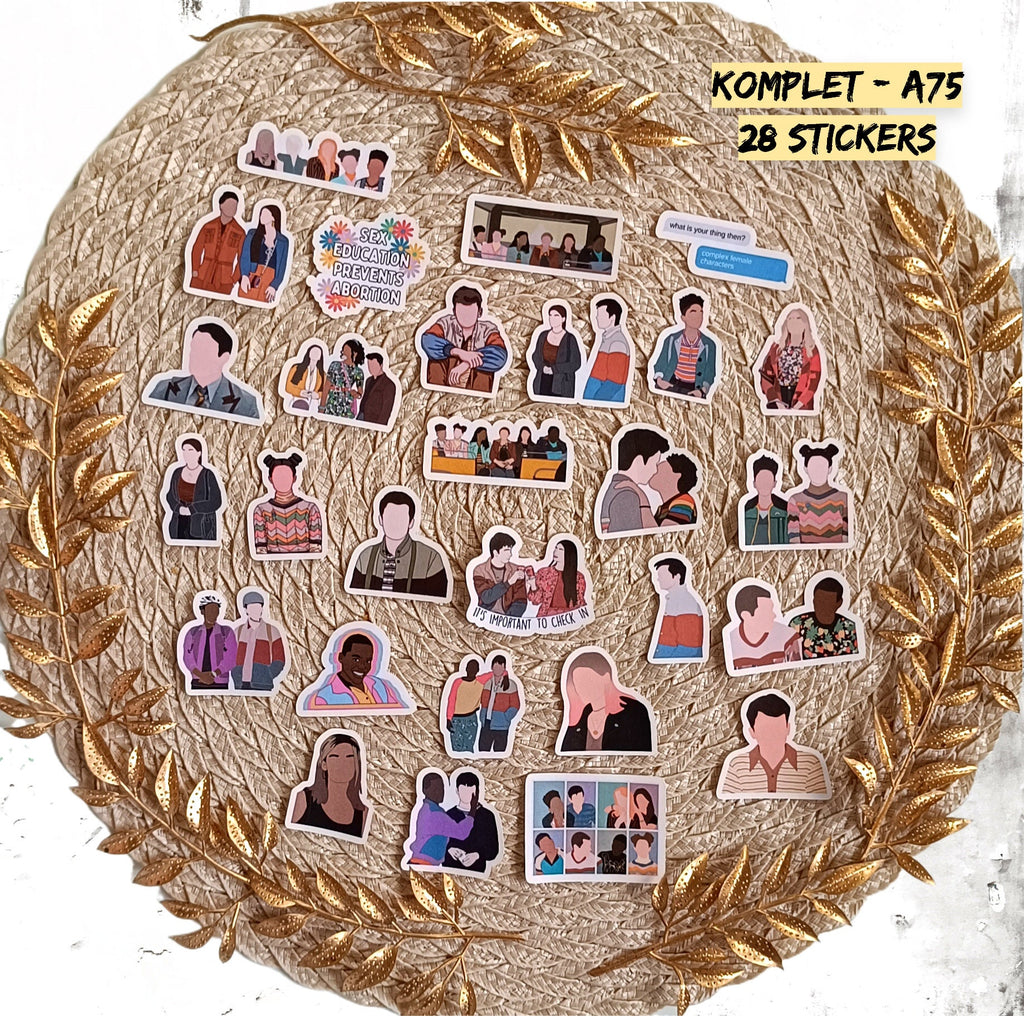 Sex Education, Otis Milburn, Jean Milburn, Maeve Wiley, Eric Effiong, Aimee Gibbs, netflixseries | STICKERS