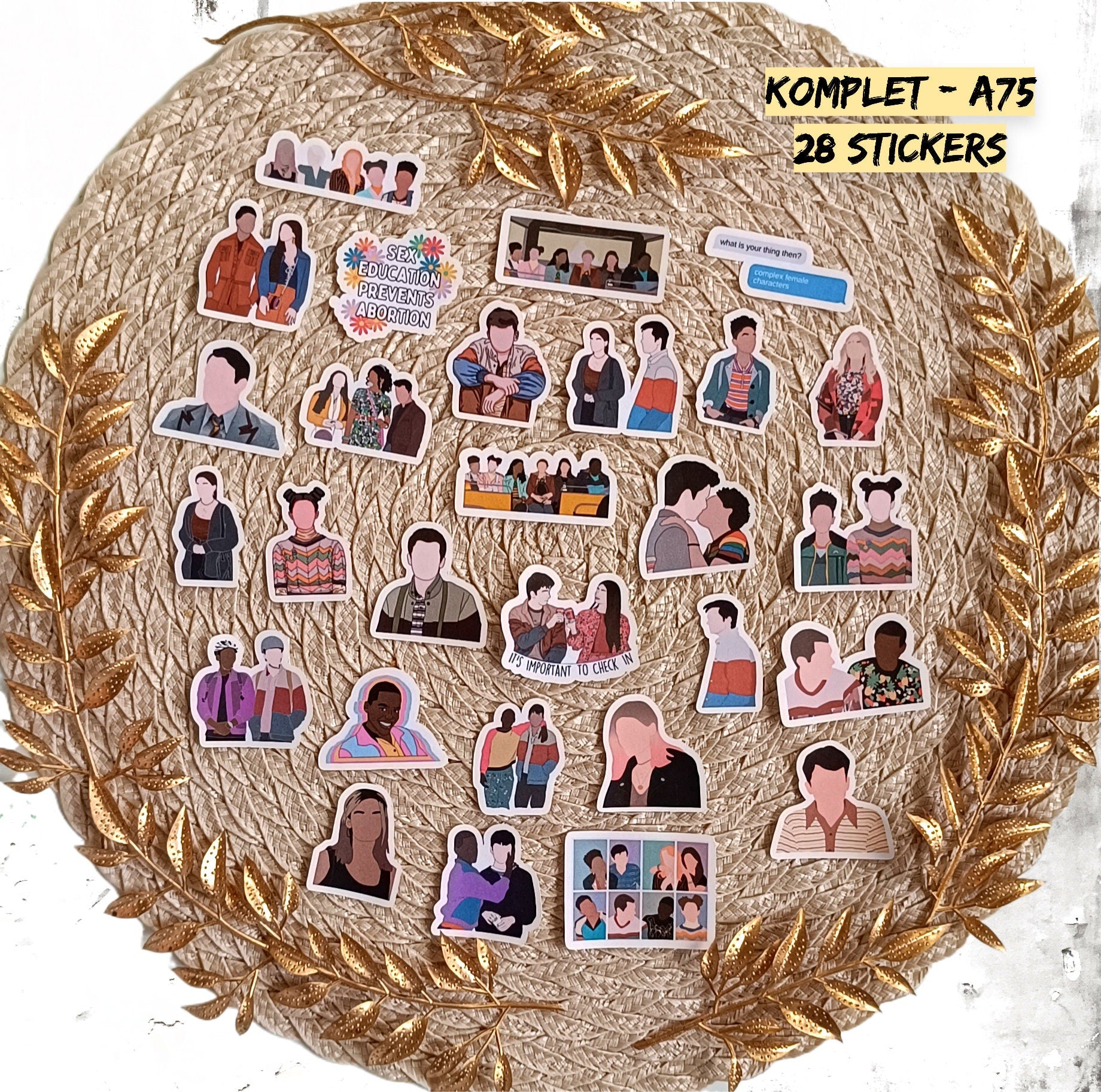 Sex Education, Otis Milburn, Jean Milburn, Maeve Wiley, Eric Effiong, Aimee Gibbs, netflixseries | STICKERS