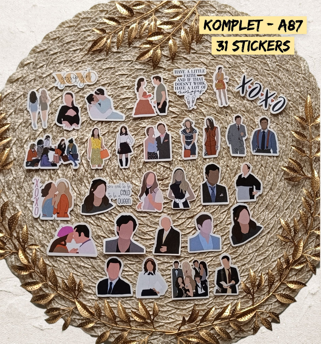 Gossip Girl, Blair Waldorf, Serena van der Woodsen, Dan Humphrey, Nate Archibald, Chuck Bass, Jenny Humphrey, Vanessa Abrams | STICKERS