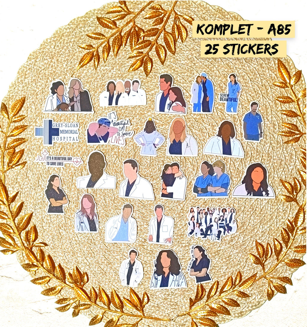 Grey's Anatomy, Meredith Grey, Miranda Bailey, Derek Shepherd, Alex Karev, Cristina Yang , Seattle Greys Hospital | STICKERS