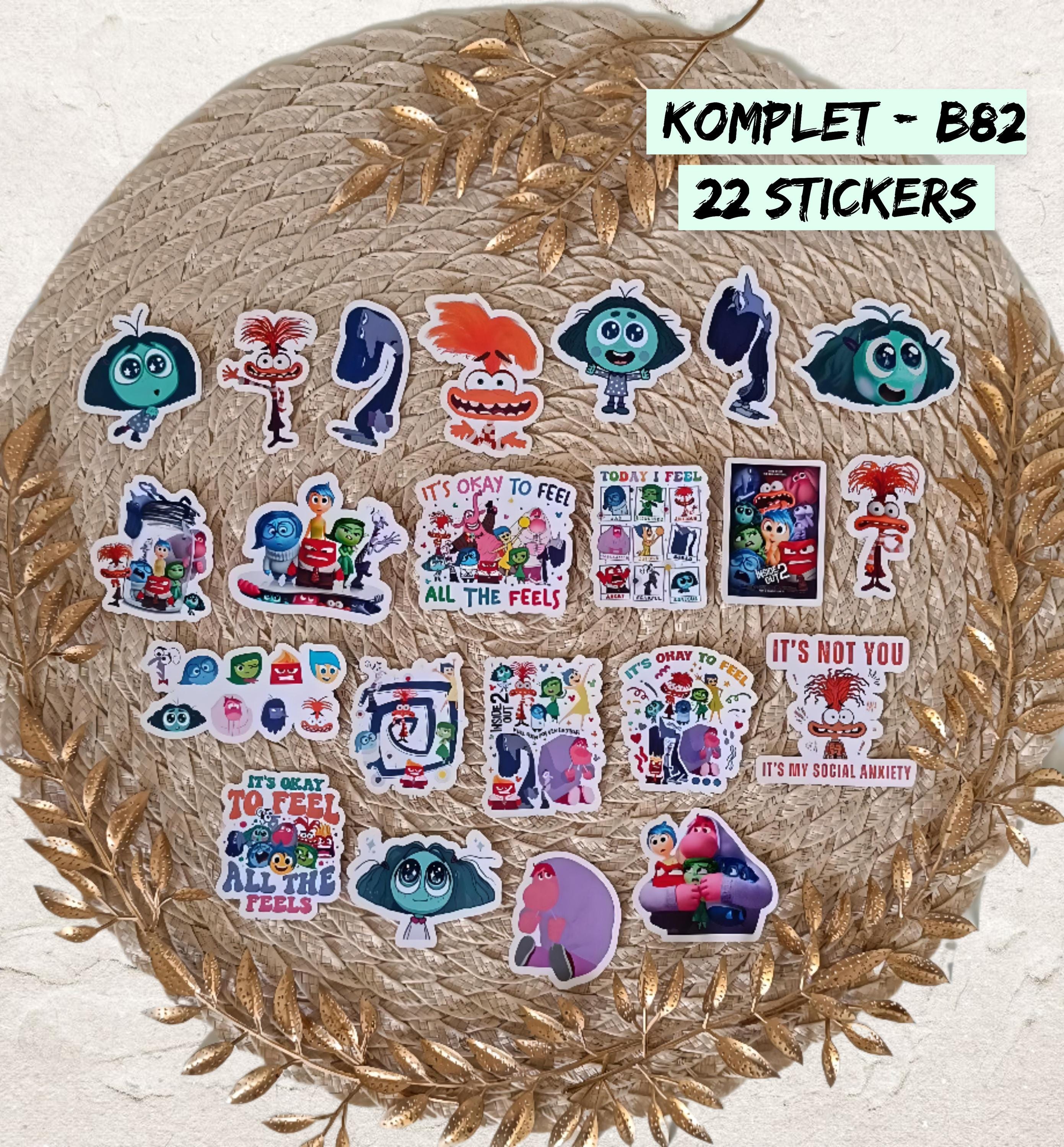 Inside Out Inspired Sticker Pack | Joy, Sadness & Anger Fan Art Vinyl Stickers