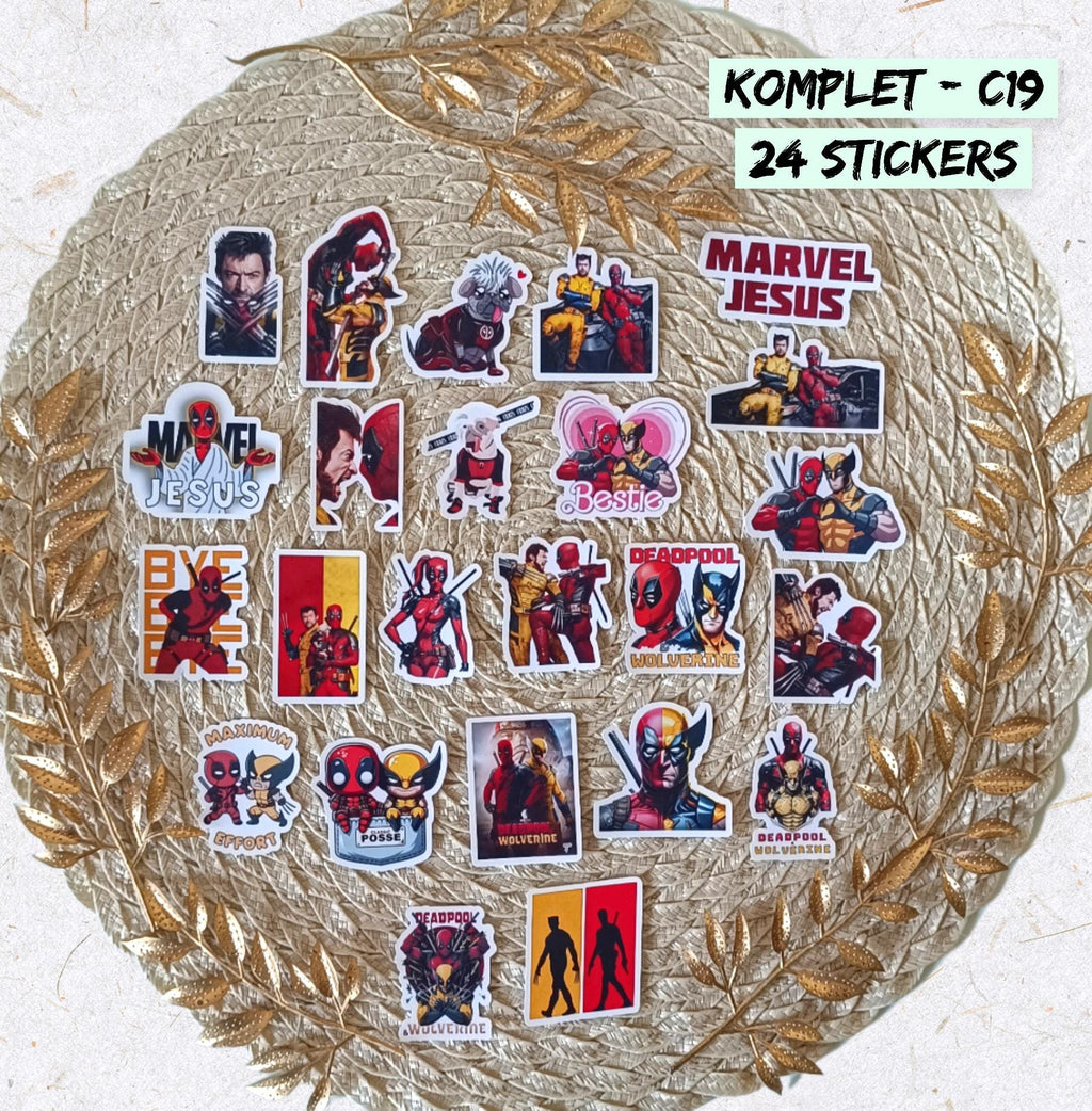Sada samolepek – Deadpool & Wolverine