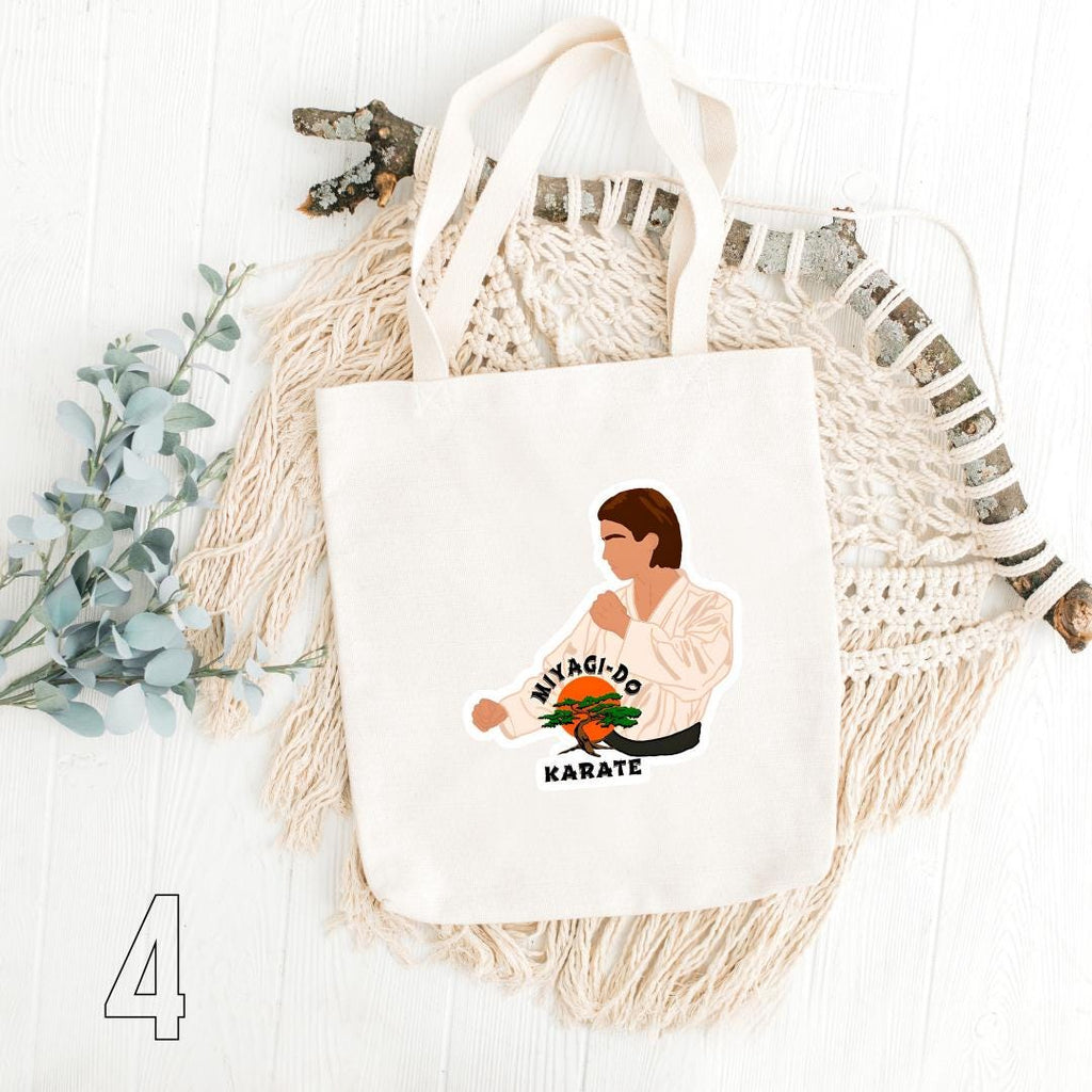 Cobra Kai Inspired Tote Bag | Karate Dojo Cotton Bag | Johnny, Daniel, Miguel & Tory Aesthetic Gift