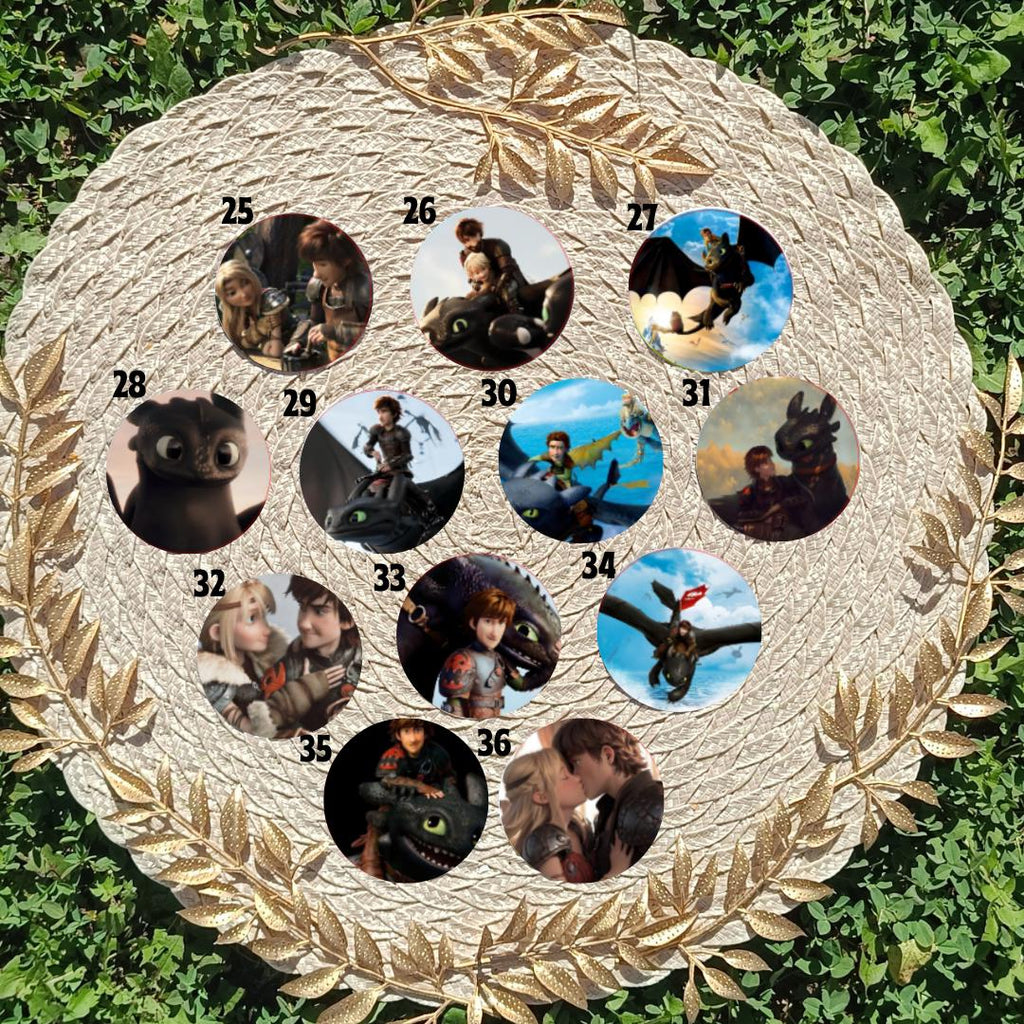 How to Train Your Dragon, Toothless, Hiccup, Astrid, Fishlegs, Ruffnus, Tuffnut, Snotlout, Stoick, Stormfly | PINS, KEYCHAIN, MAGNET