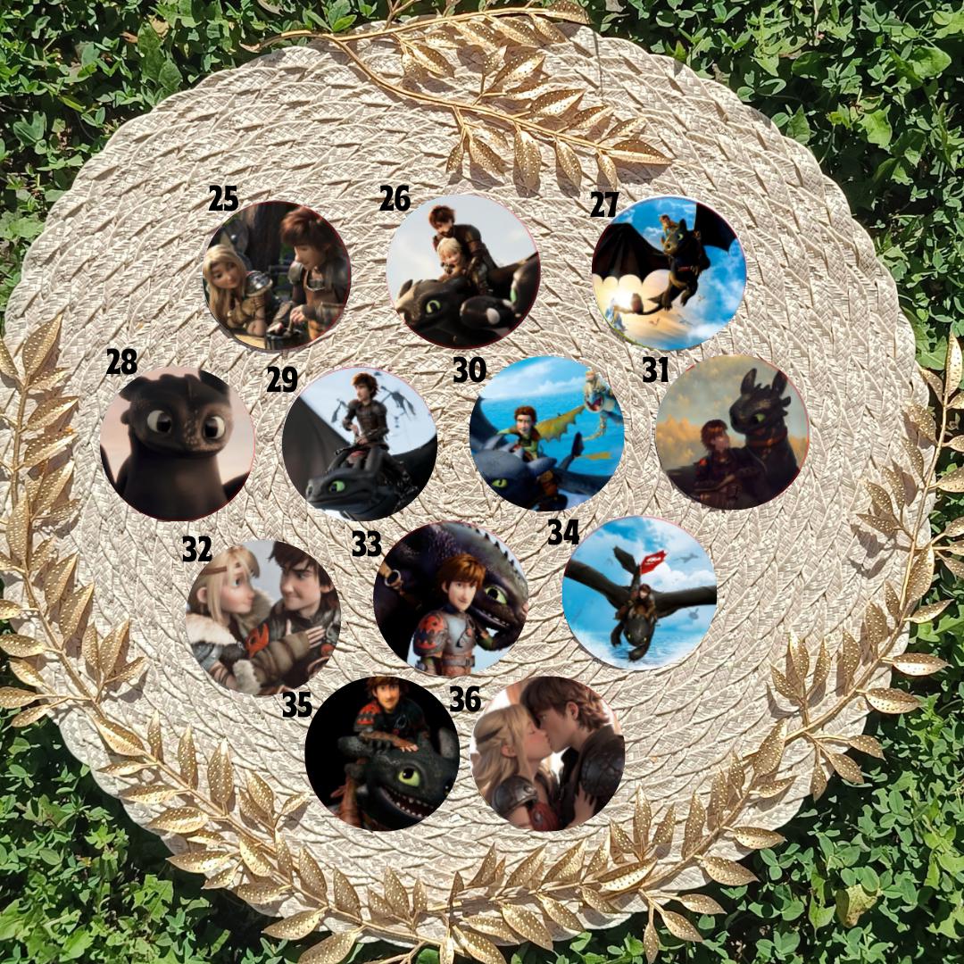 How to Train Your Dragon, Toothless, Hiccup, Astrid, Fishlegs, Ruffnus, Tuffnut, Snotlout, Stoick, Stormfly | PINS, KEYCHAIN, MAGNET