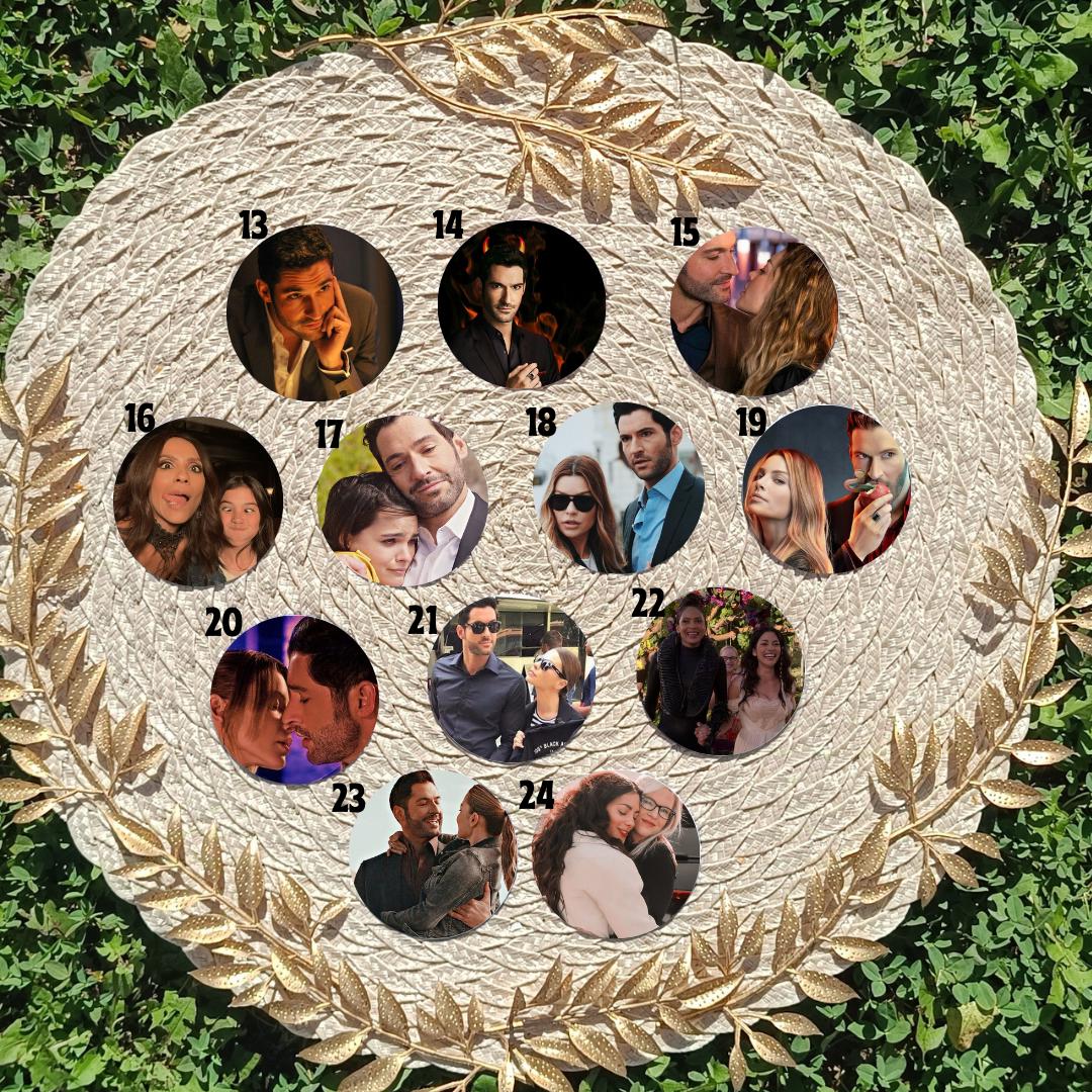 Lucifer, Chloe Decker, Mazikeen, Amenadiel, Dr Linda, Ella Lopez, netflixseries | PINS, KEYCHAIN, MAGNET