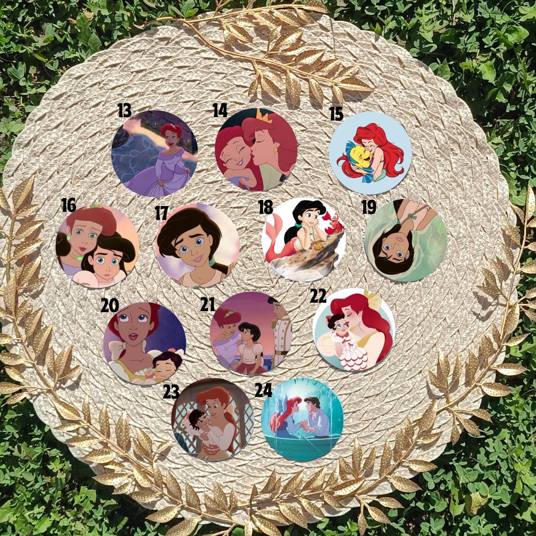 The Little Mermaid Disney Pack, Ariel, Melody | PINS, KEYCHAIN, MAGNET