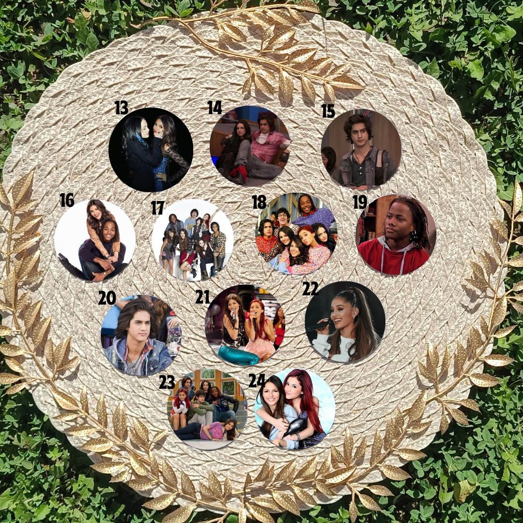 Victorious, Tori Vega, Jade West, Trina Vega, Beck Oliver , Andre Harris , Robbie Shapiro | PINS, KEYCHAIN, MAGNET