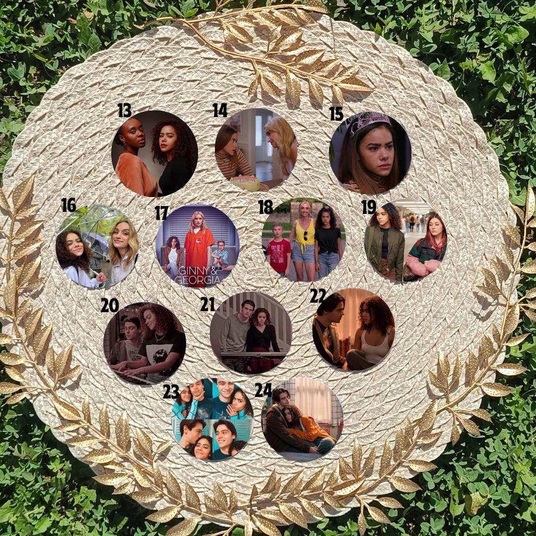 Ginny & Georgia, Georgia Miller, Ginny Miller, Marcus Baker, Maxine Baker, Zion Miller, Abby Littman, Gil Timmins | PINS, KEYCHAIN, MAGNET