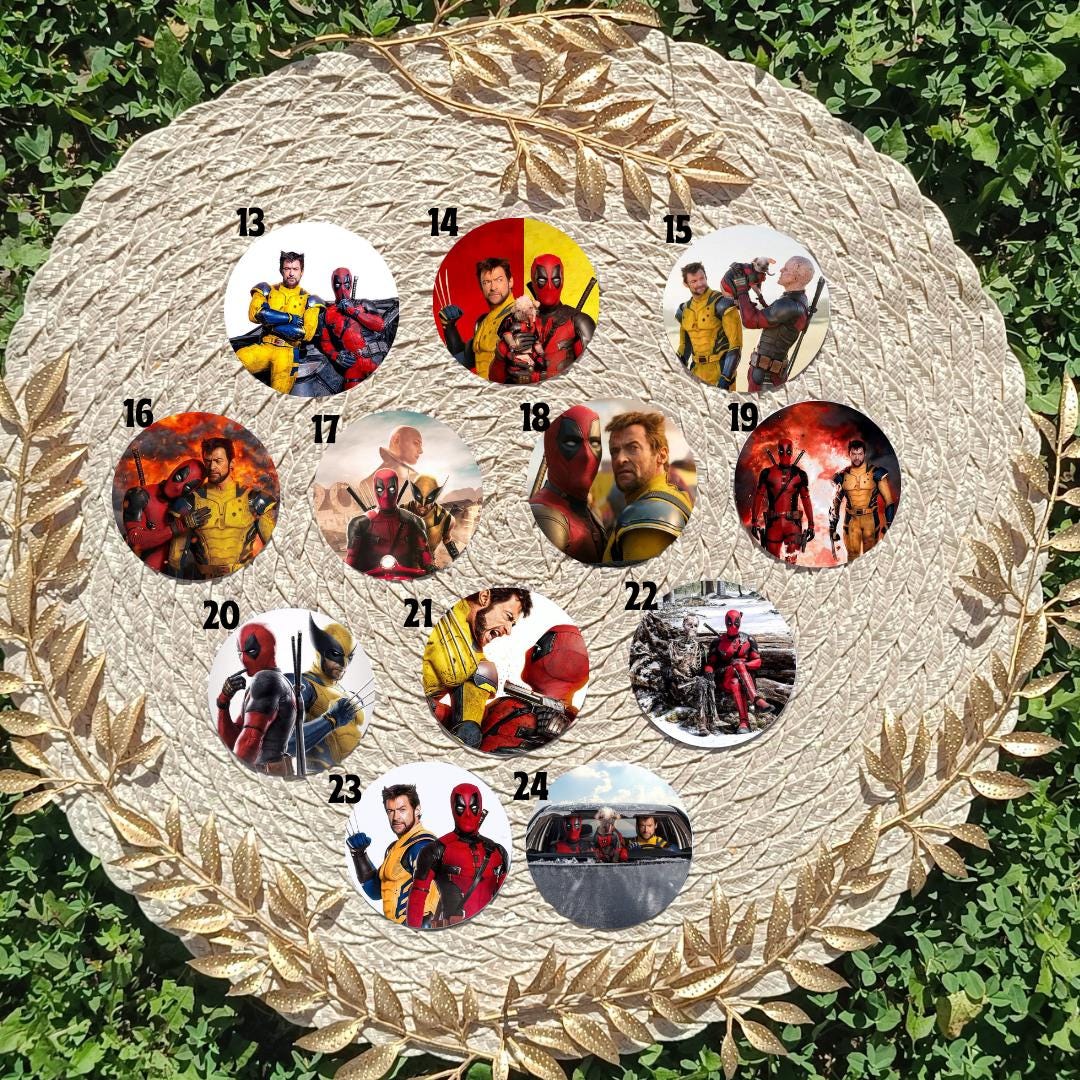 Deadpool & Wolverine , Superhero, Marvel Jesus | PINS, KEYCHAIN, MAGNET