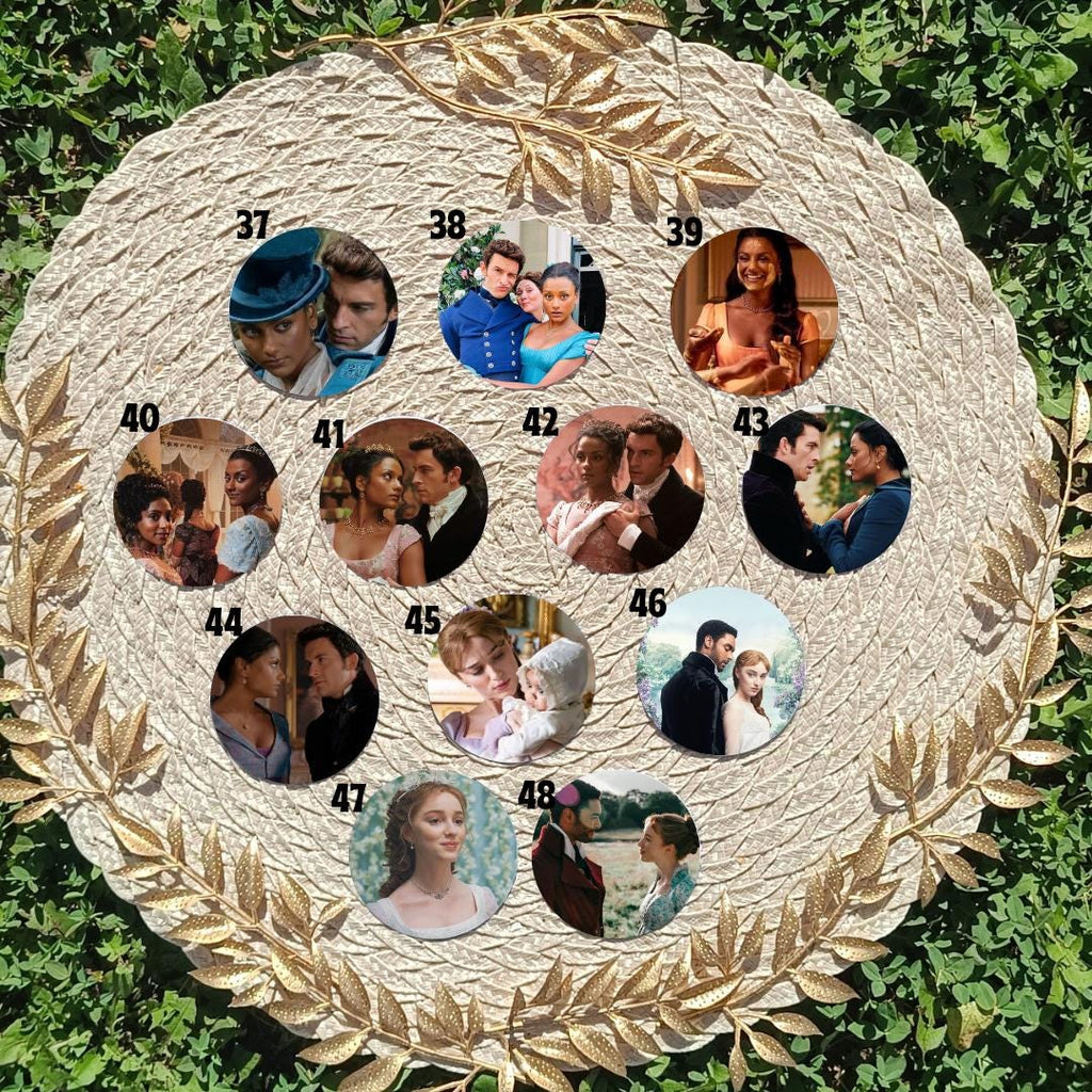Bridgerton, Anthony, Eloise , Simon Basset, Colin, Kate Sheffield, Daphne | PINS, KEYCHAIN, MAGNET