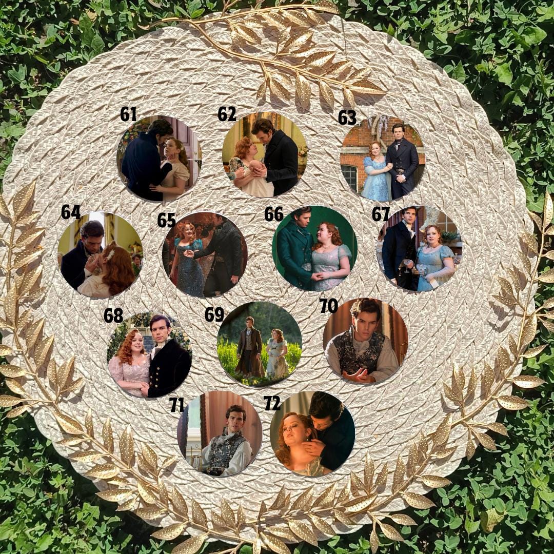 Bridgerton, Anthony, Eloise , Simon Basset, Colin, Kate Sheffield, Daphne | PINS, KEYCHAIN, MAGNET