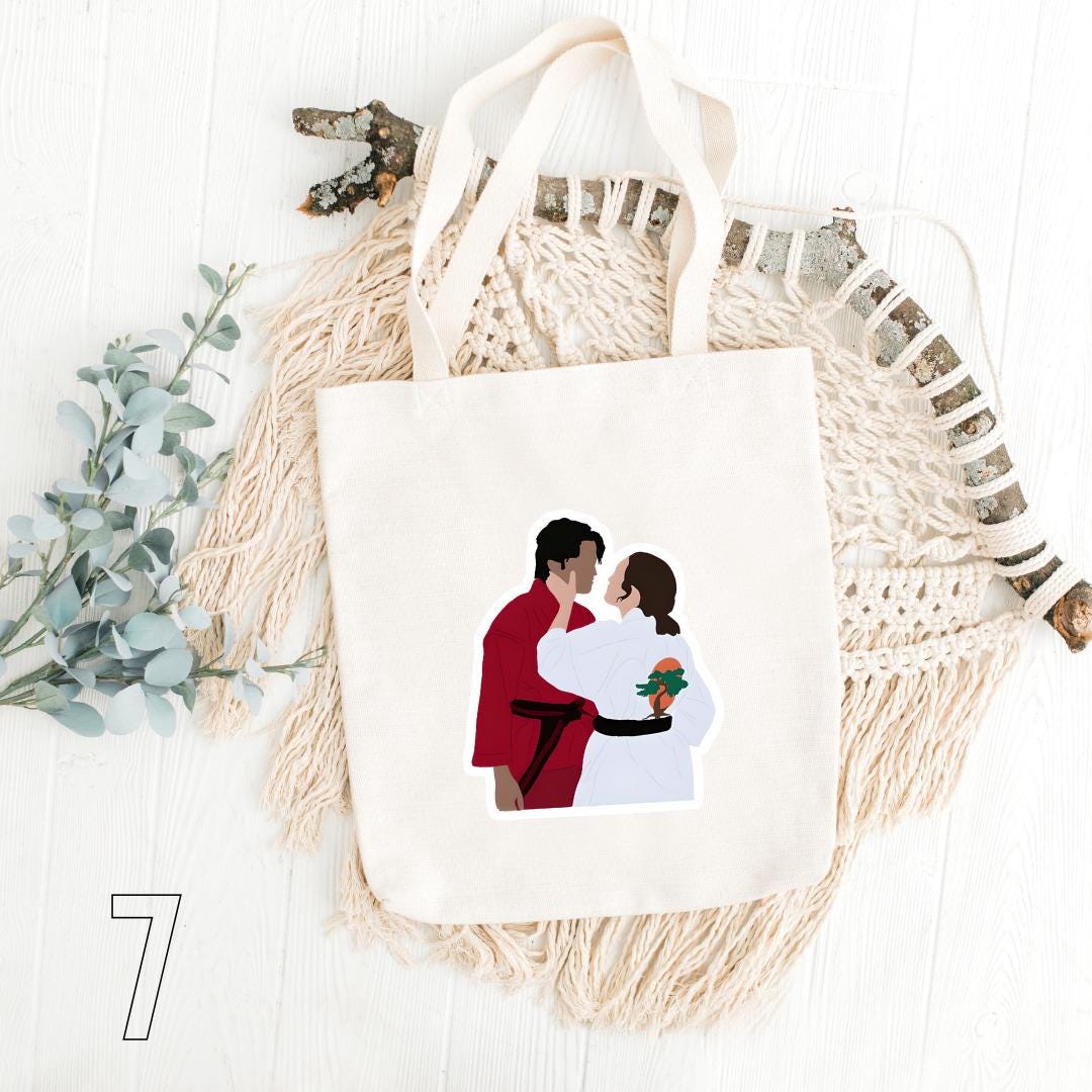 Cobra Kai Inspired Tote Bag | Karate Dojo Cotton Bag | Johnny, Daniel, Miguel & Tory Aesthetic Gift