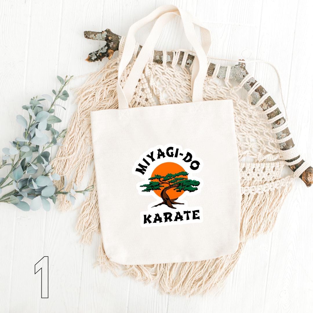 Cobra Kai Inspired Tote Bag | Karate Dojo Cotton Bag | Johnny, Daniel, Miguel & Tory Aesthetic Gift