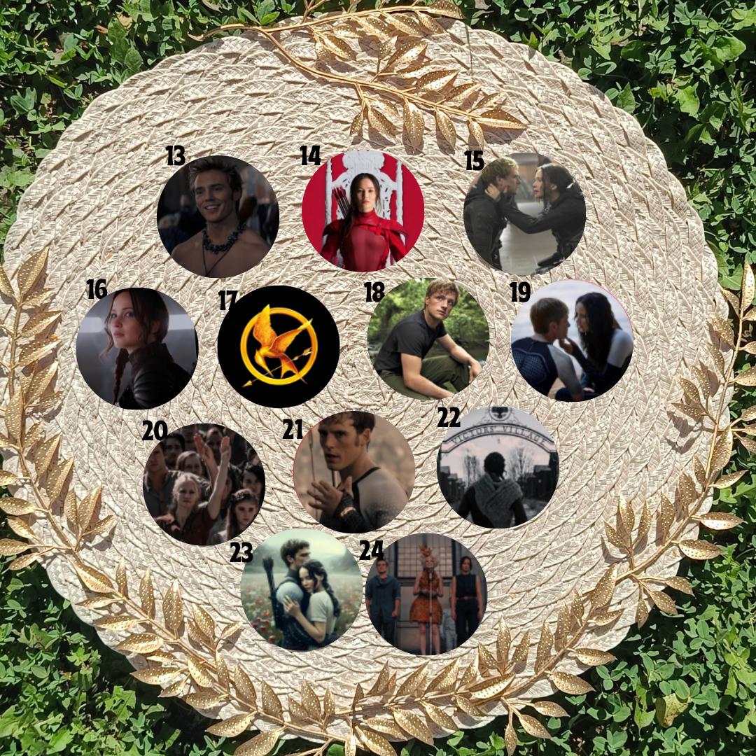 The Hunger Games, Katniss Everdeen, Peeta Mellark, Gale Hawthorne, Haymitch, Effie, movie | PINS, KEYCHAIN, MAGNET