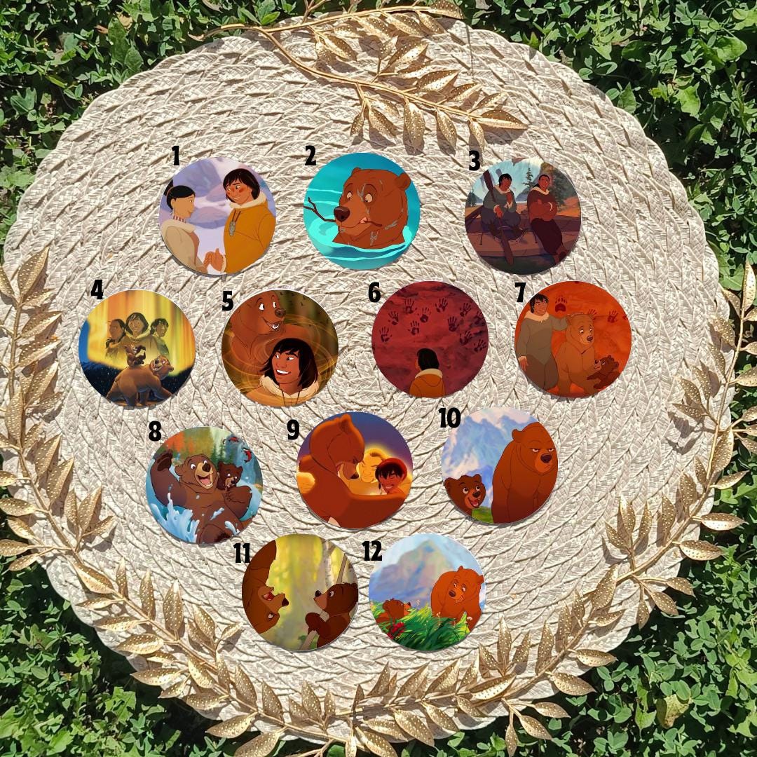 Brother Bear, Disney Pack, Koda, Kenai, Denahi, Sitka | PINS, KEYCHAIN, MAGNET